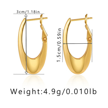 1 Pair Simple Style Geometric Plating Copper Drop Earrings