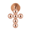 Simple Style Cross Stainless Steel Lip Stud Ear Studs In Bulk
