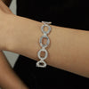 Titanium Steel Simple Style Circle Patchwork Plating Chain Bangle