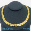 Basic Solid Color Titanium Steel Plating Gold Plated Necklace