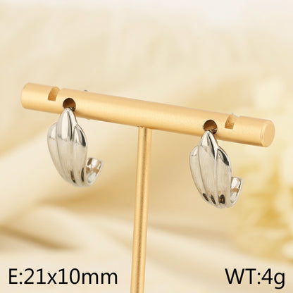 1 Pair Simple Style Geometric Plating Stainless Steel Gold Plated Ear Studs