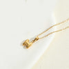 Simple Style Letter Stainless Steel Plating 14k Gold Plated Pendant Necklace