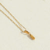 Simple Style Letter Stainless Steel Plating 14k Gold Plated Pendant Necklace