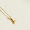 Simple Style Letter Stainless Steel Plating 14k Gold Plated Pendant Necklace