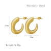 1 Pair Elegant Vintage Style Geometric Plating Inlay Stainless Steel Artificial Pearls Zircon 18k Gold Plated Ear Studs