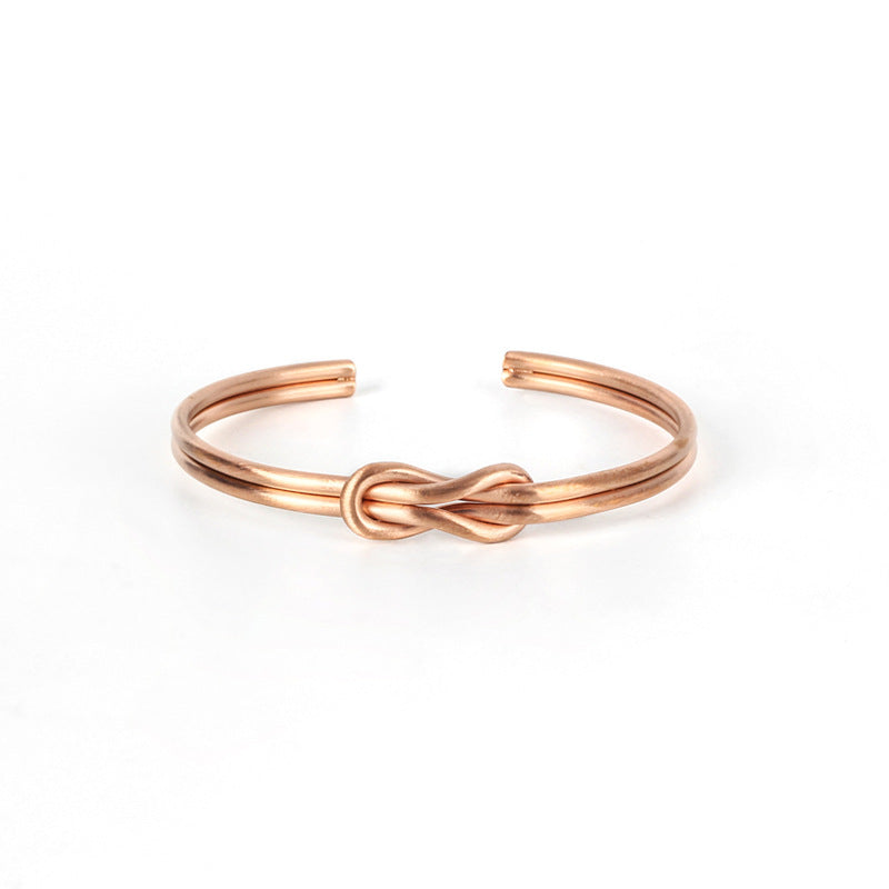 Titanium Steel Simple Style Infinity Plating Bangle