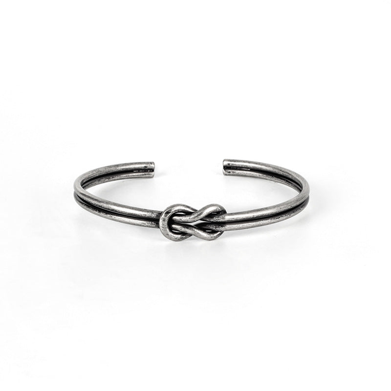 Titanium Steel Simple Style Infinity Plating Bangle