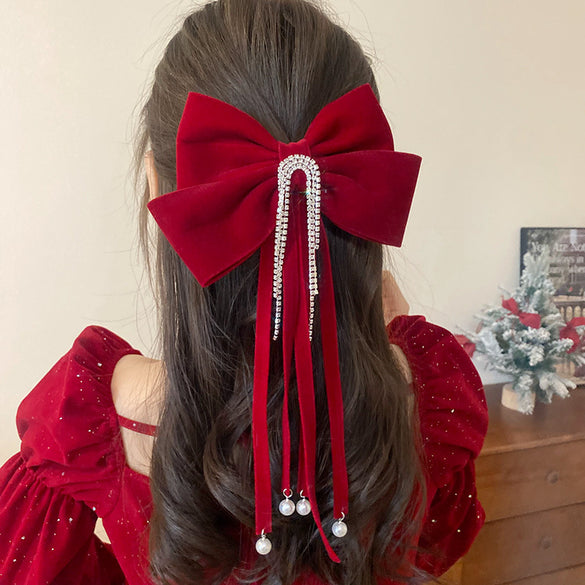 Women'S Sweet Bow Knot Cloth Hair Clip