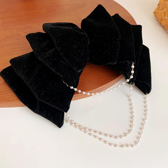 Women'S Sweet Bow Knot Cloth Hair Clip