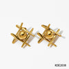 1 Pair Simple Style Solid Color Plating Stainless Steel 14k Gold Plated White Gold Plated Gold Plated Ear Studs