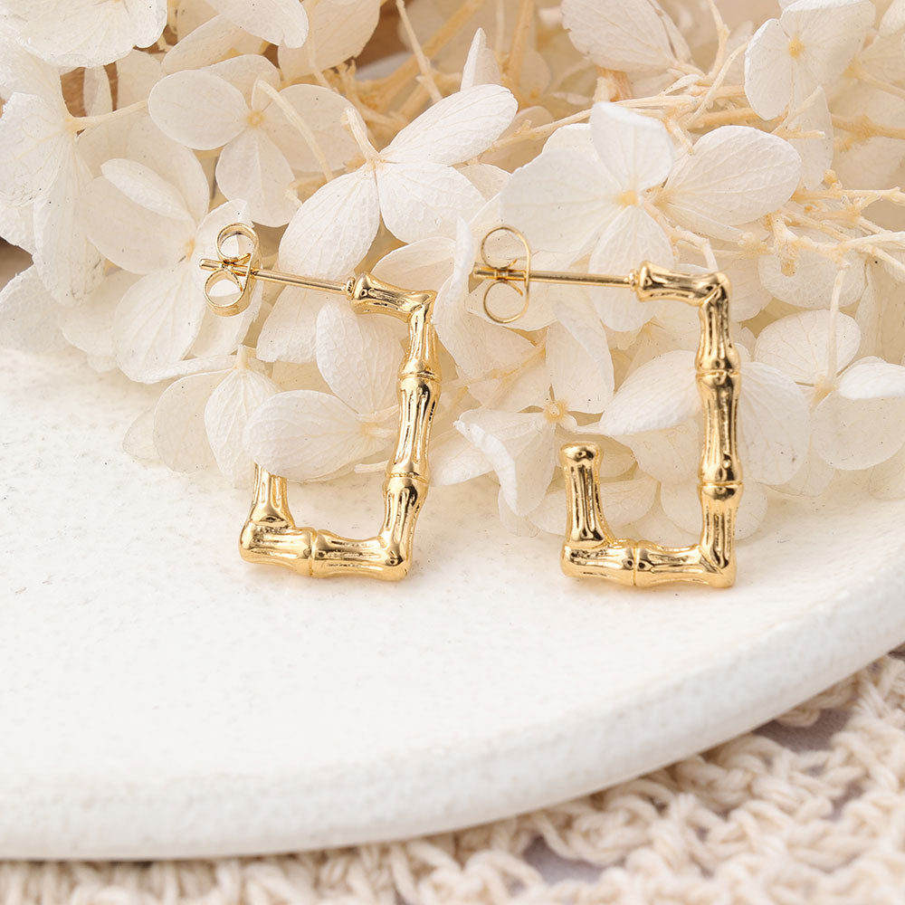 1 Pair IG Style Geometric Plating Stainless Steel Earrings