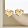 1 Pair Ig Style Heart Shape Plating Arylic Ear Studs