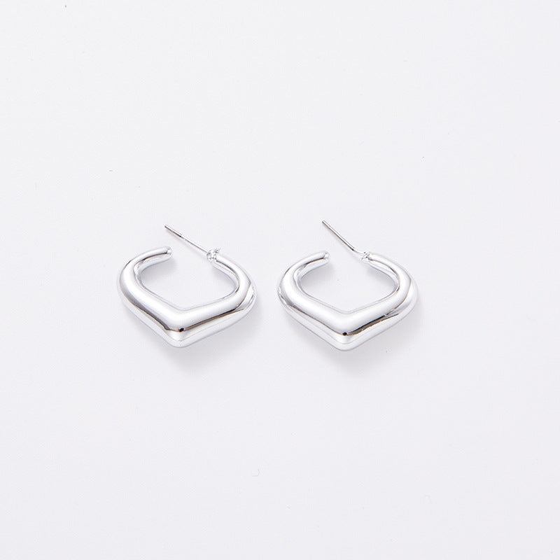 1 Pair Simple Style Geometric Plating Arylic Earrings