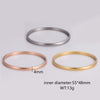 Casual Simple Style Circle Stainless Steel Plating Bangle