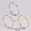 Casual Simple Style Circle Stainless Steel Plating Bangle