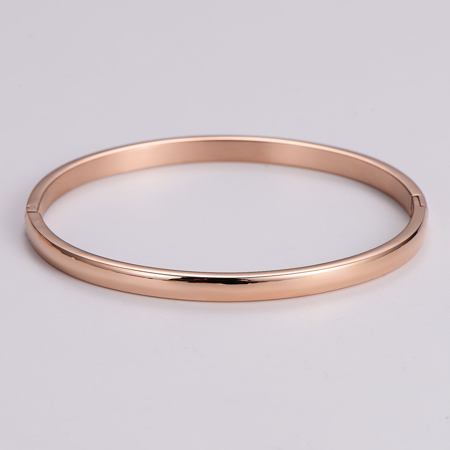 Casual Simple Style Circle Stainless Steel Plating Bangle