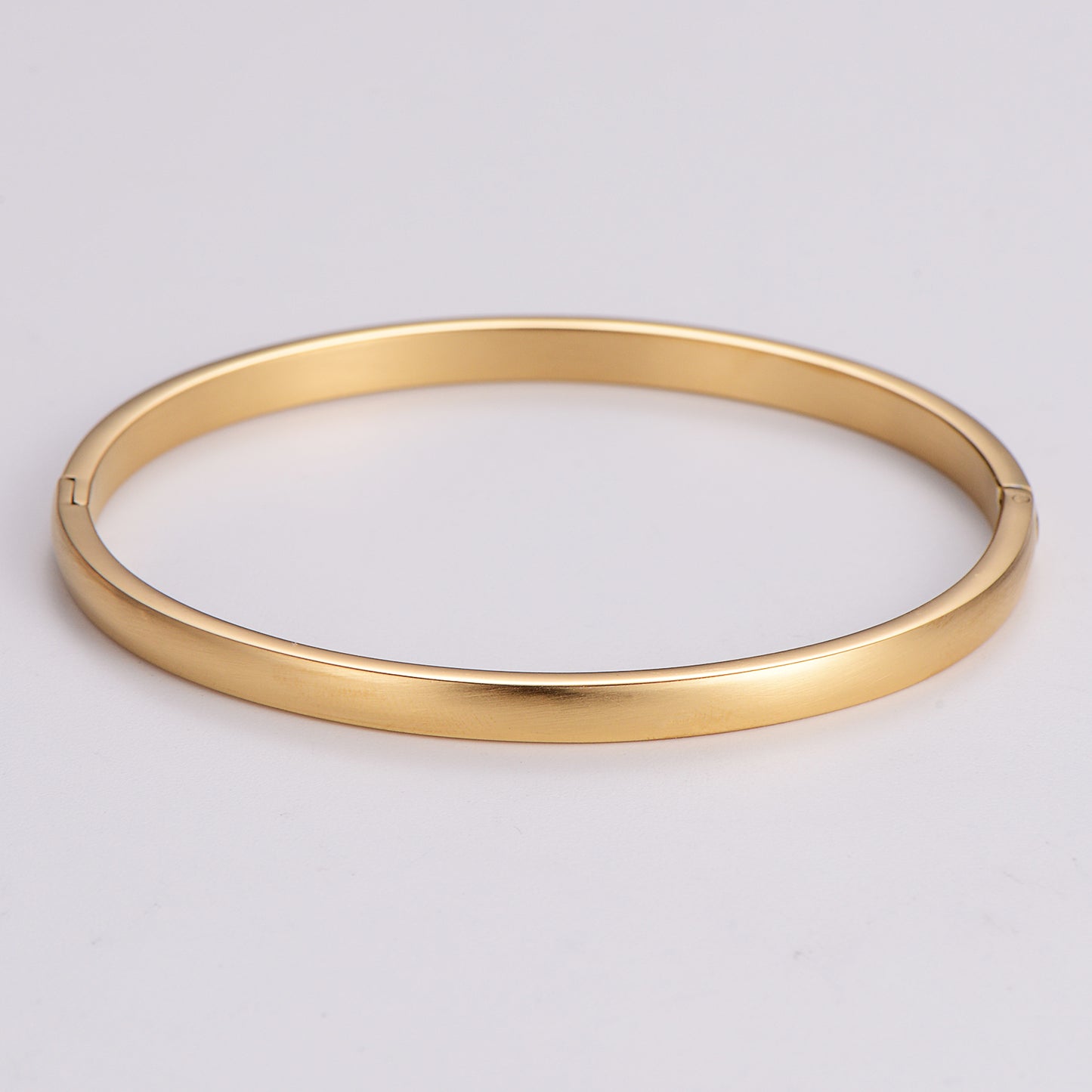 Casual Simple Style Circle Stainless Steel Plating Bangle