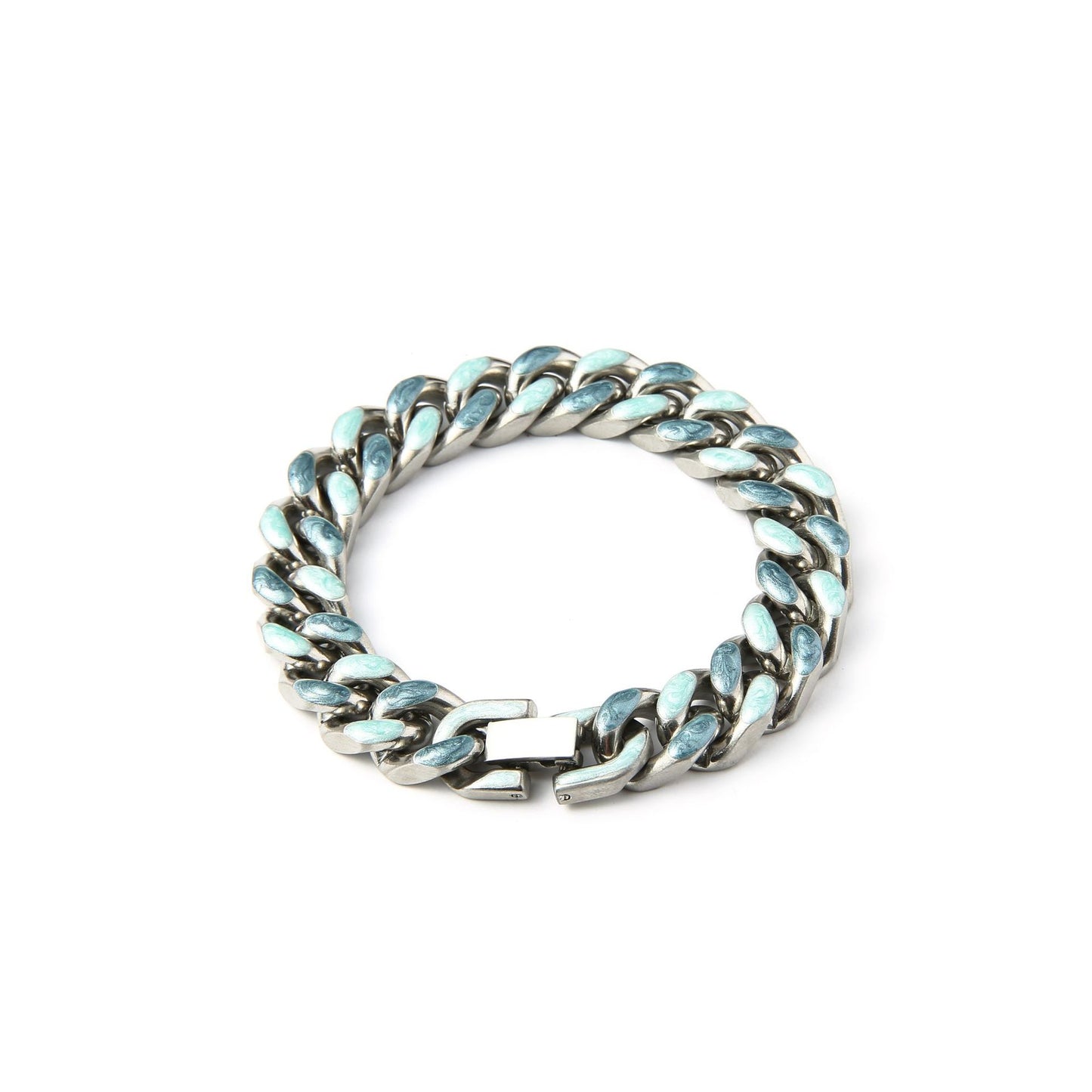 Titanium Steel Hip-Hop Geometric Solid Color Enamel Chain Bracelets