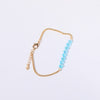 Elegant Color Block Titanium Steel Plating 18k Gold Plated Bracelets