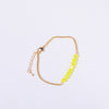 Elegant Color Block Titanium Steel Plating 18k Gold Plated Bracelets