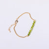 Elegant Color Block Titanium Steel Plating 18k Gold Plated Bracelets