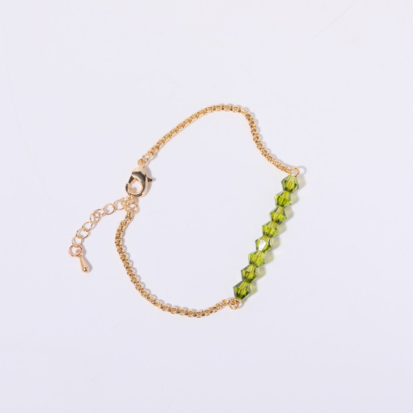 Elegant Color Block Titanium Steel Plating 18k Gold Plated Bracelets