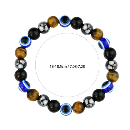 Simple Style Classic Style Round Artificial Gemstones Beaded Unisex Bracelets