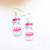 1 Pair Cute Love Cartoon Nurse Hat Arylic Metal Ear Hook