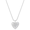 Copper Simple Style Heart Shape Plating Inlay Zircon Pendant Necklace