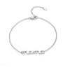 Sterling Silver Mama Simple Style Letter Plating Bracelets