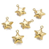 1 Piece Copper 14K Gold Plated Star Pendant