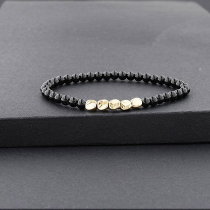 Simple Style Geometric Seed Bead Plating Unisex Bracelets