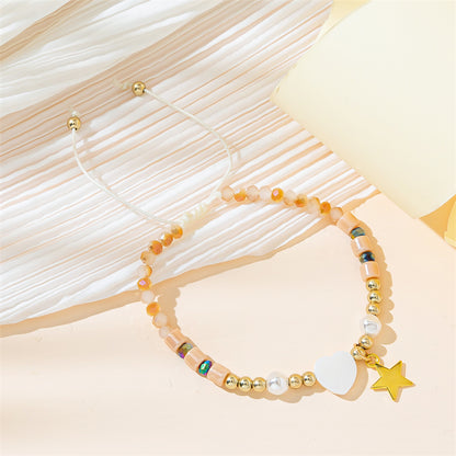 Basic Star Artificial Crystal Beaded Braid Women's Bracelets