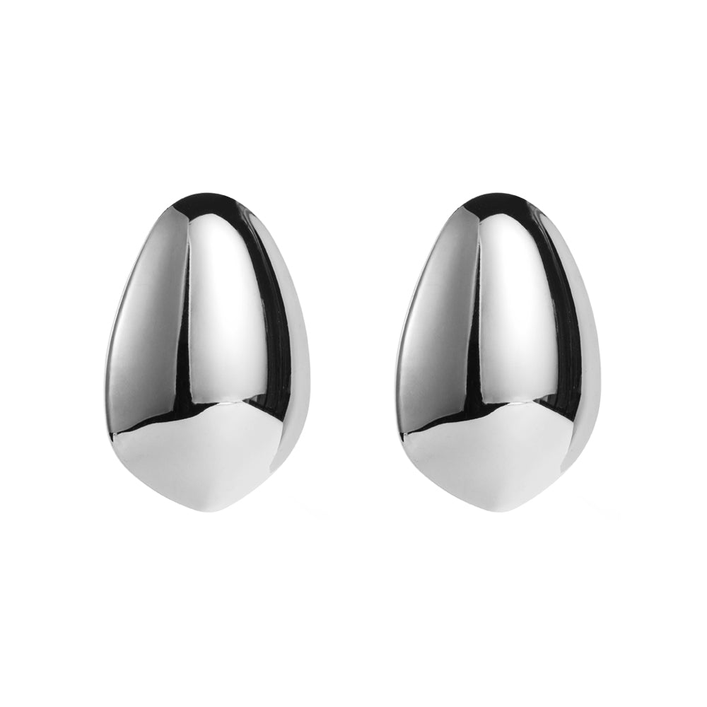 1 Pair Elegant Oval Plating Alloy Ear Studs