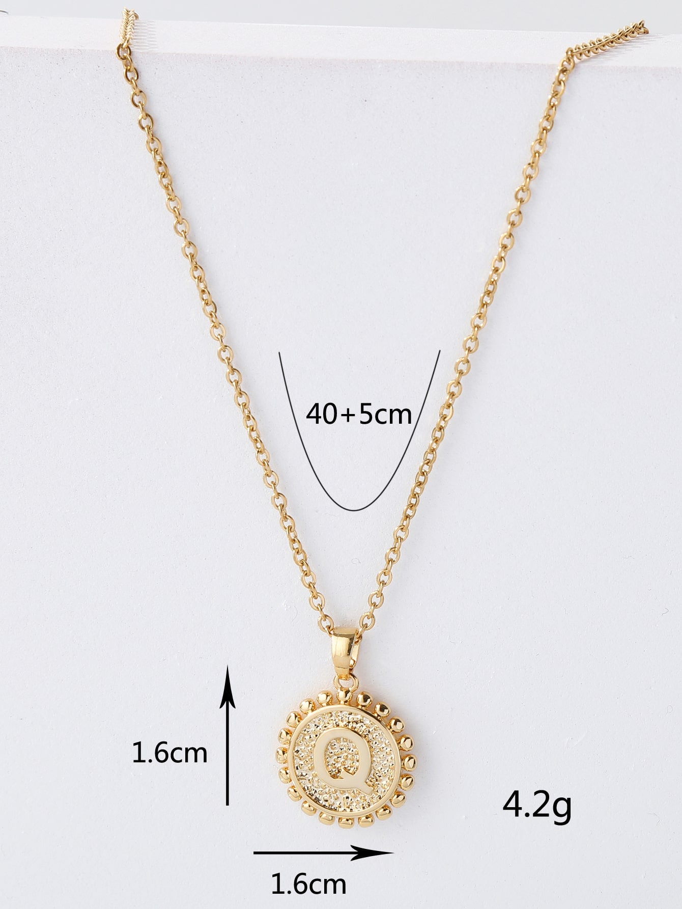 Simple Style Commute Letter Copper Plating 18k Gold Plated Pendant Necklace