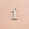 Stainless Steel Simple Style Number Plating Charms