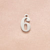 Stainless Steel Simple Style Number Plating Charms