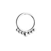 1 Piece Nose Rings & Studs Simple Style Solid Color Stainless Steel Nose Ring