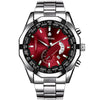 Casual Geometric Single Folding Buckle Quartz Men'S Watches