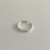 Sterling Silver Simple Style Geometric Open Rings