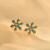 1 Pair Elegant Gear Copper Ear Studs