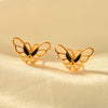 1 Pair Elegant Butterfly Copper Ear Studs