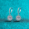 Sterling Silver Elegant Flower Gra Plating Drop Earrings