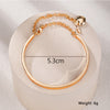 Copper Elegant Simple Style Heart Shape Key Plating Bangle