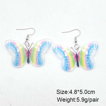 1 Pair Casual Simple Style Butterfly Arylic Drop Earrings