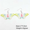 1 Pair Casual Simple Style Butterfly Arylic Drop Earrings