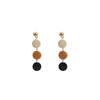 1 Pair Retro Geometric Wood Earrings