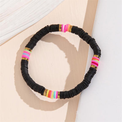 Bohemian Simple Style Colorful Soft Clay Beaded Women's Bracelets