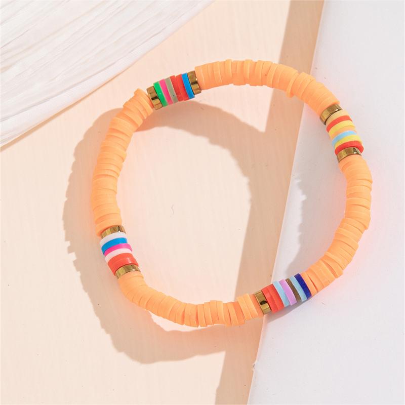 Bohemian Simple Style Colorful Soft Clay Beaded Women's Bracelets