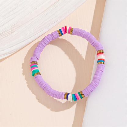 Bohemian Simple Style Colorful Soft Clay Beaded Women's Bracelets